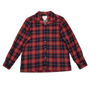 Pendleton Womens Wool Tartan Flannel Size M Red Plaid